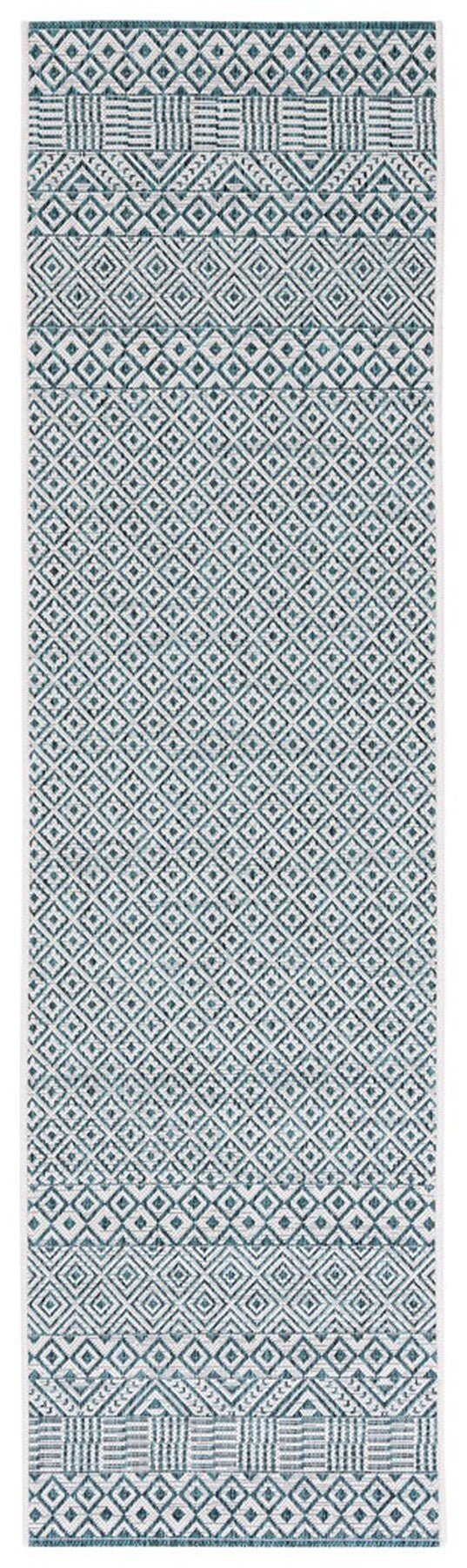 Safavieh Courtyard Cy8235 - 53512 Ivory/Aqua Rugs - Safavieh - cy8235 - 53512 - 28