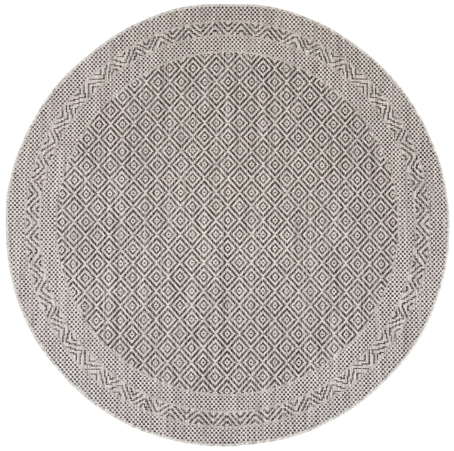 Safavieh Courtyard Cy8364 Grey/Black Rug - Safavieh - cy8364 - 37612 - 7r