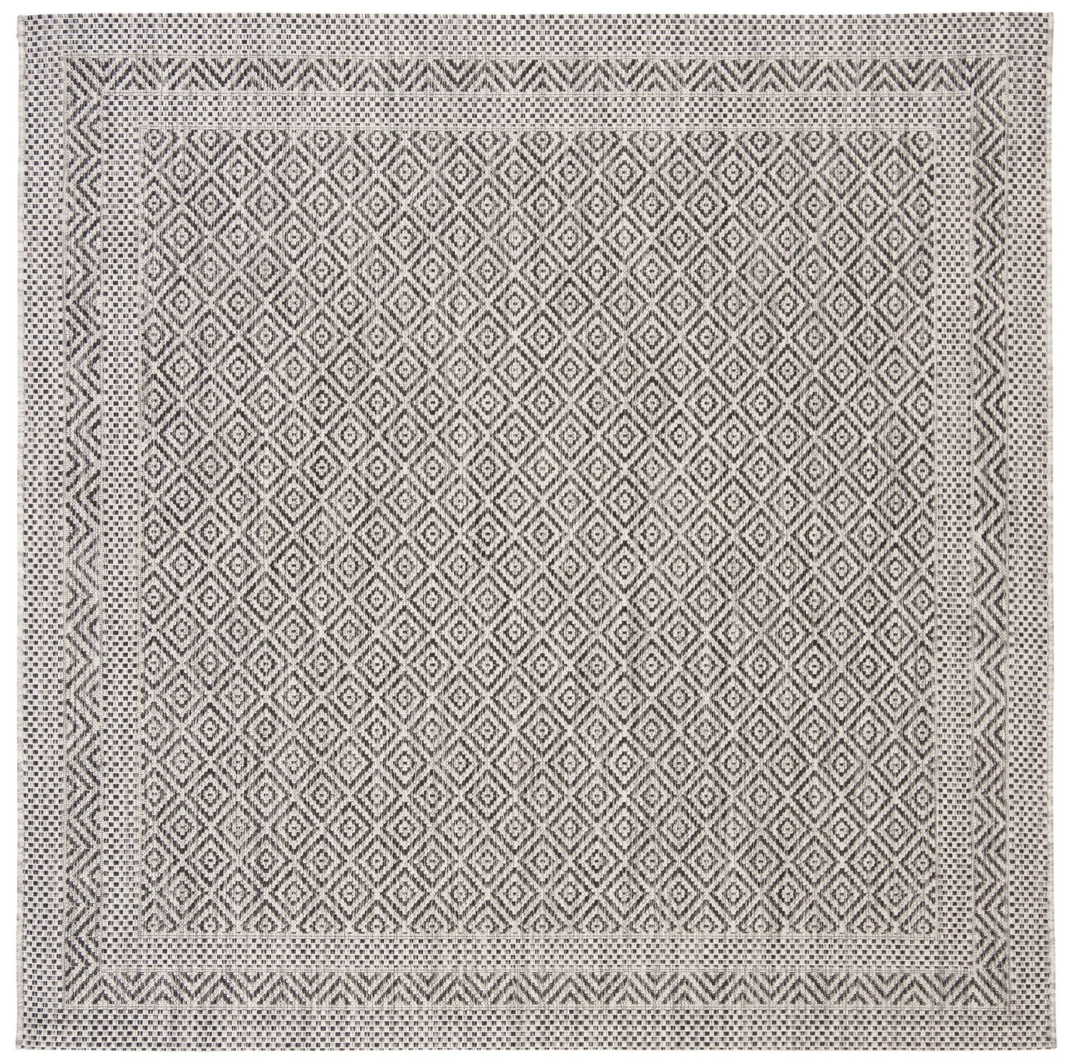 Safavieh Courtyard Cy8364 Grey/Black Rug - Safavieh - cy8364 - 37612 - 7sq