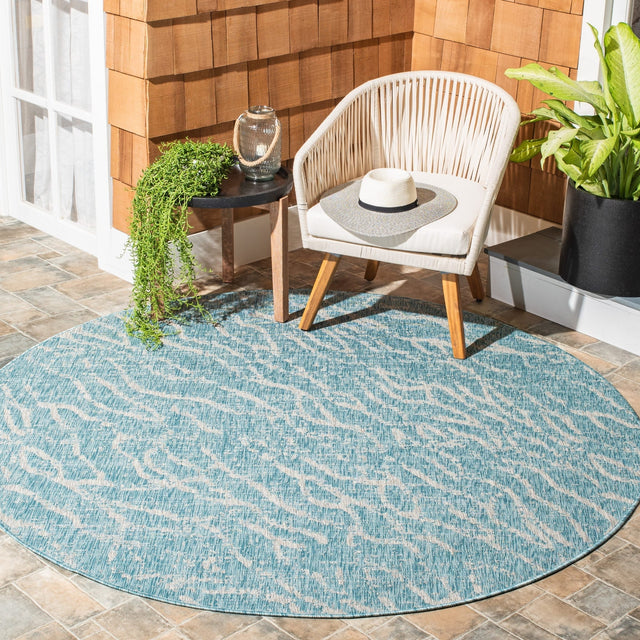 Safavieh Courtyard Cy8382 - 37121 Aqua/Grey Rugs - Safavieh - cy8382 - 37121 - 29