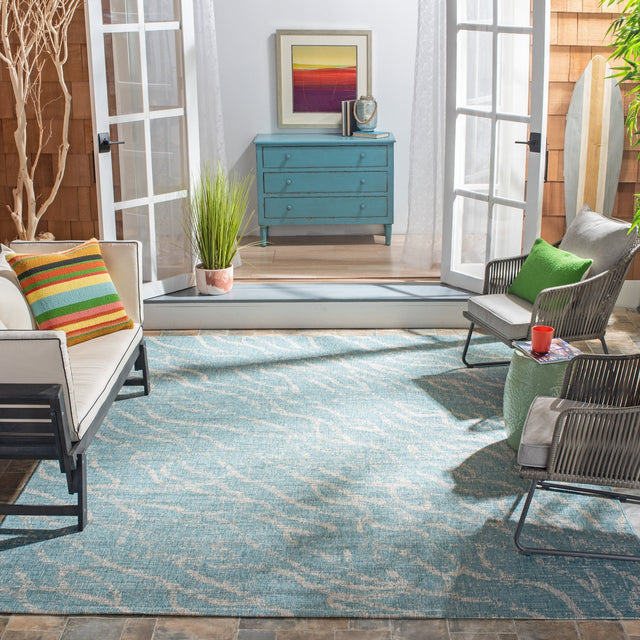 Safavieh Courtyard Cy8382 - 37121 Aqua/Grey Rugs - Safavieh - cy8382 - 37121 - 4