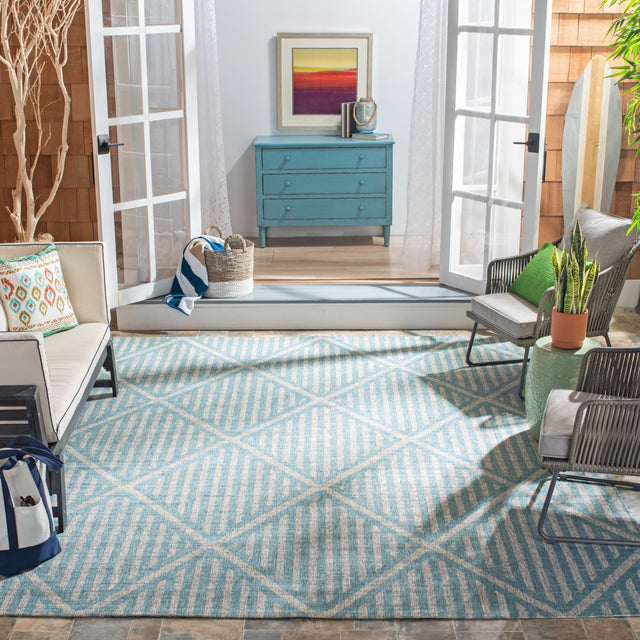 Safavieh Courtyard Cy8392 - 37121 Aqua/Grey Rugs - Safavieh - cy8392 - 37121 - 4