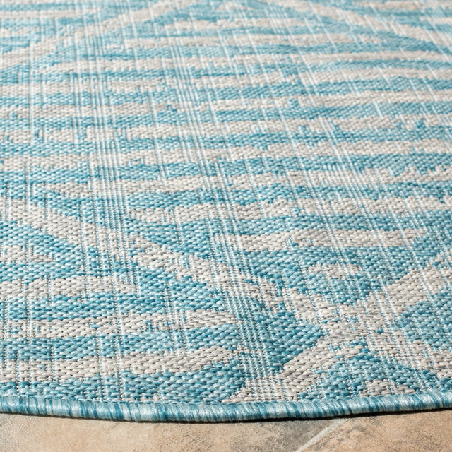 Safavieh Courtyard Cy8392 - 37121 Aqua/Grey Rugs - Safavieh - cy8392 - 37121 - 7r