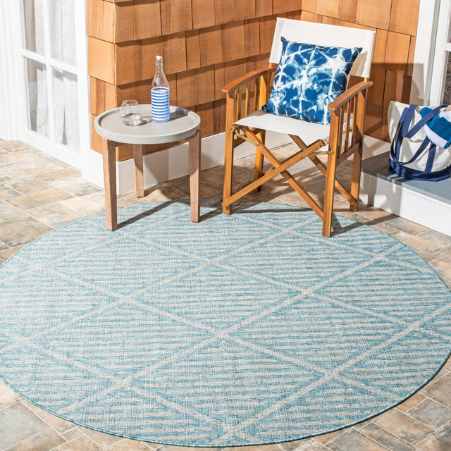 Safavieh Courtyard Cy8392 - 37121 Aqua/Grey Rugs - Safavieh - cy8392 - 37121 - 7r