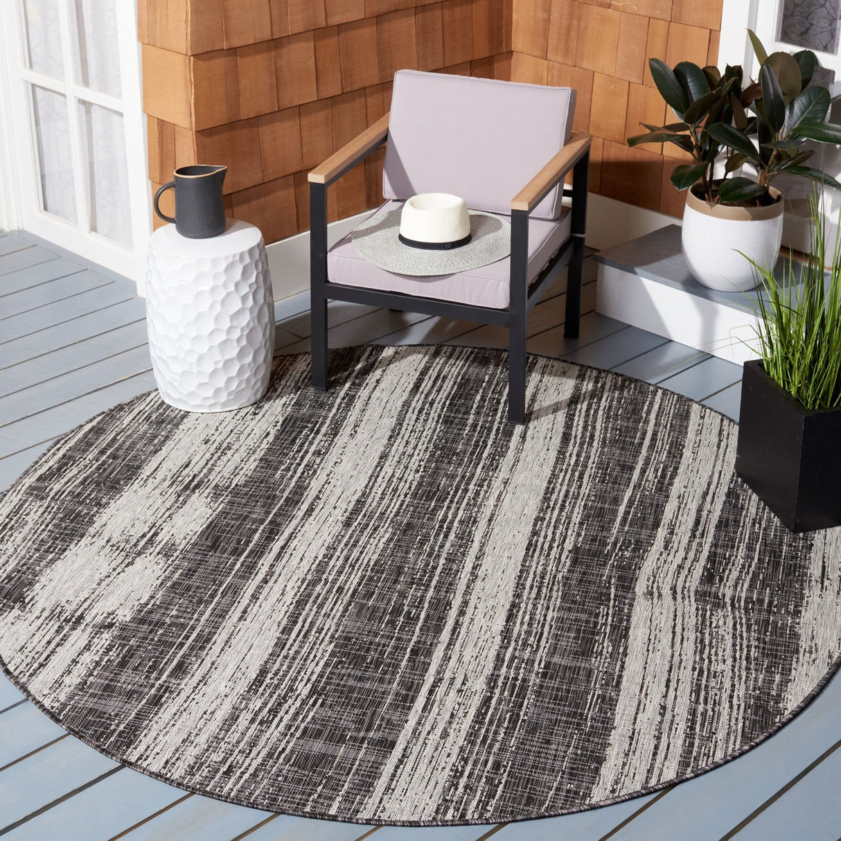 Safavieh Courtyard Cy8393 - 37621 Black/Grey Rugs - Safavieh - cy8393 - 37621 - 4