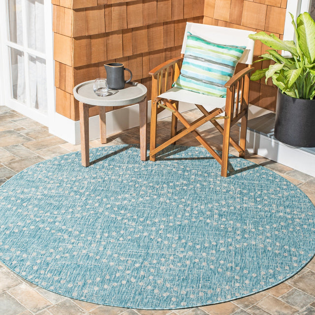 Safavieh Courtyard Cy8394 - 37121 Aqua/Grey Rugs - Safavieh - cy8394 - 37121 - 7r