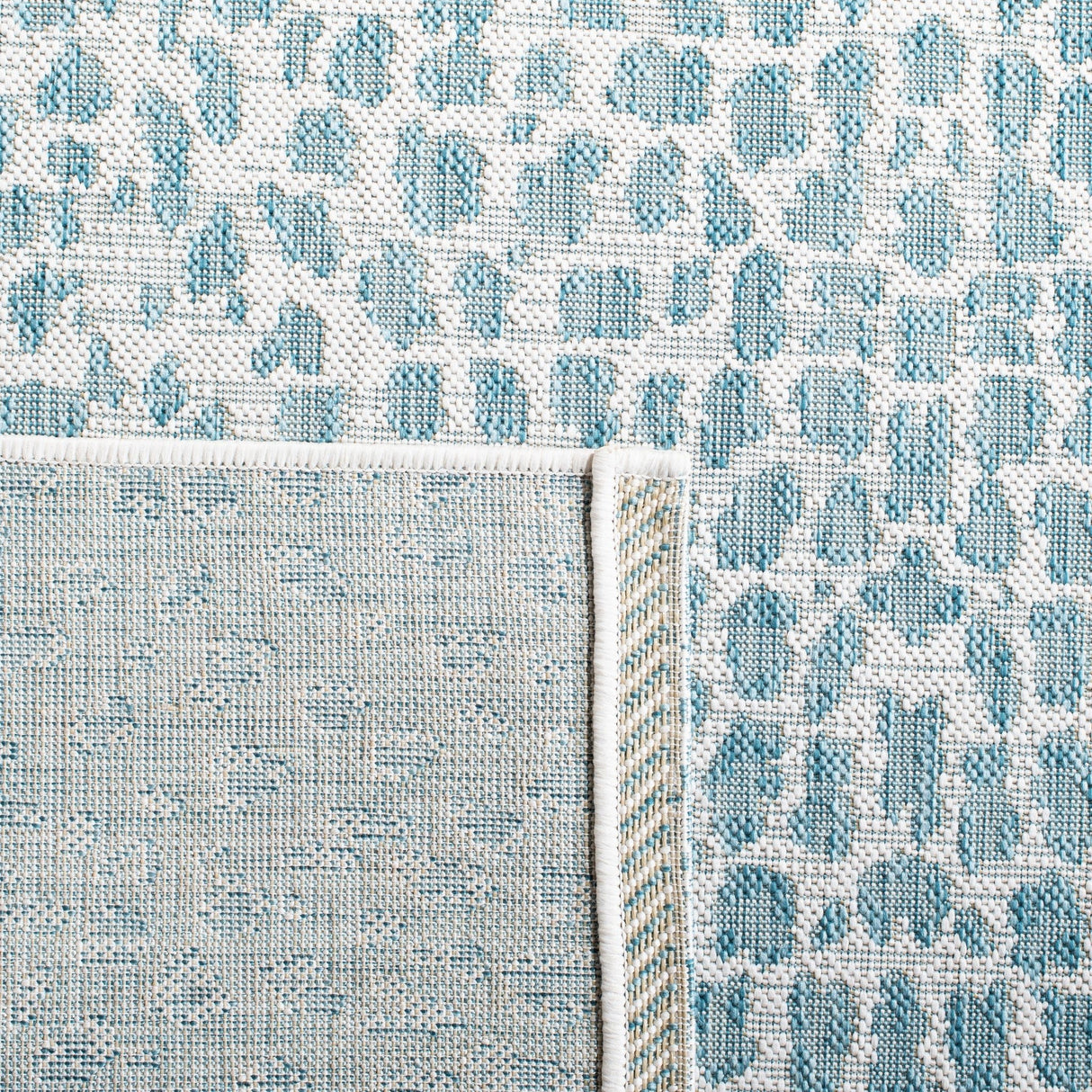 Safavieh Courtyard Cy8444 Ivory/Aqua Rug - Safavieh - cy8444 - 53612 - 7r