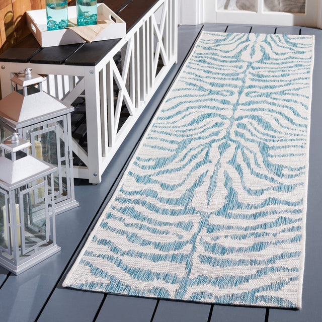 Safavieh Courtyard Cy8444 Ivory/Aqua Rug - Safavieh - cy8444 - 53612 - 7r