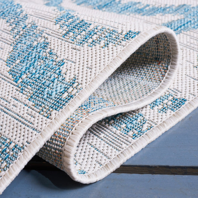 Safavieh Courtyard Cy8444 Ivory/Aqua Rug - Safavieh - cy8444 - 53612 - 7r