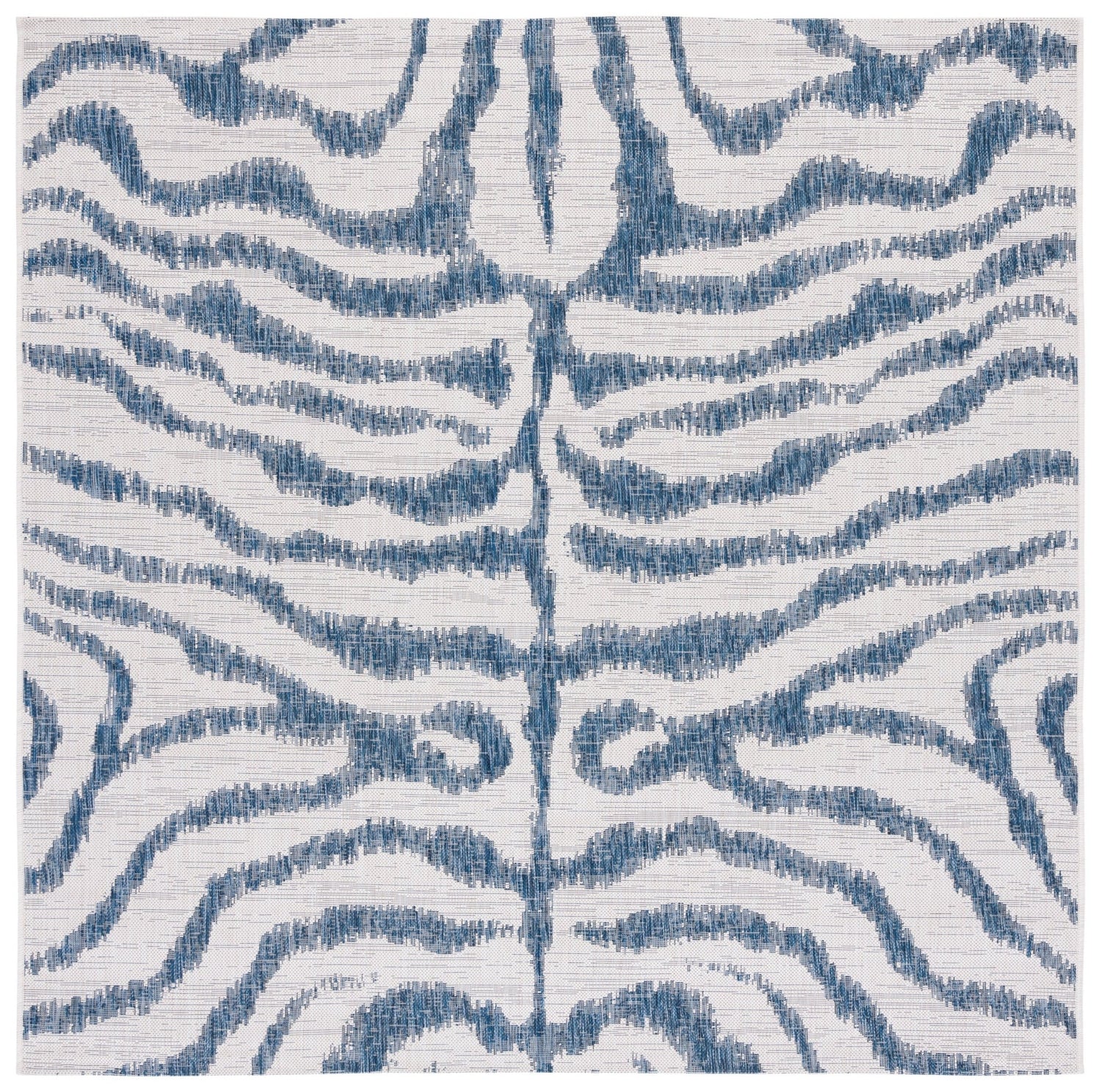 Safavieh Courtyard Cy8444 Ivory/Navy Rug - Safavieh - cy8444 - 53412 - 7sq