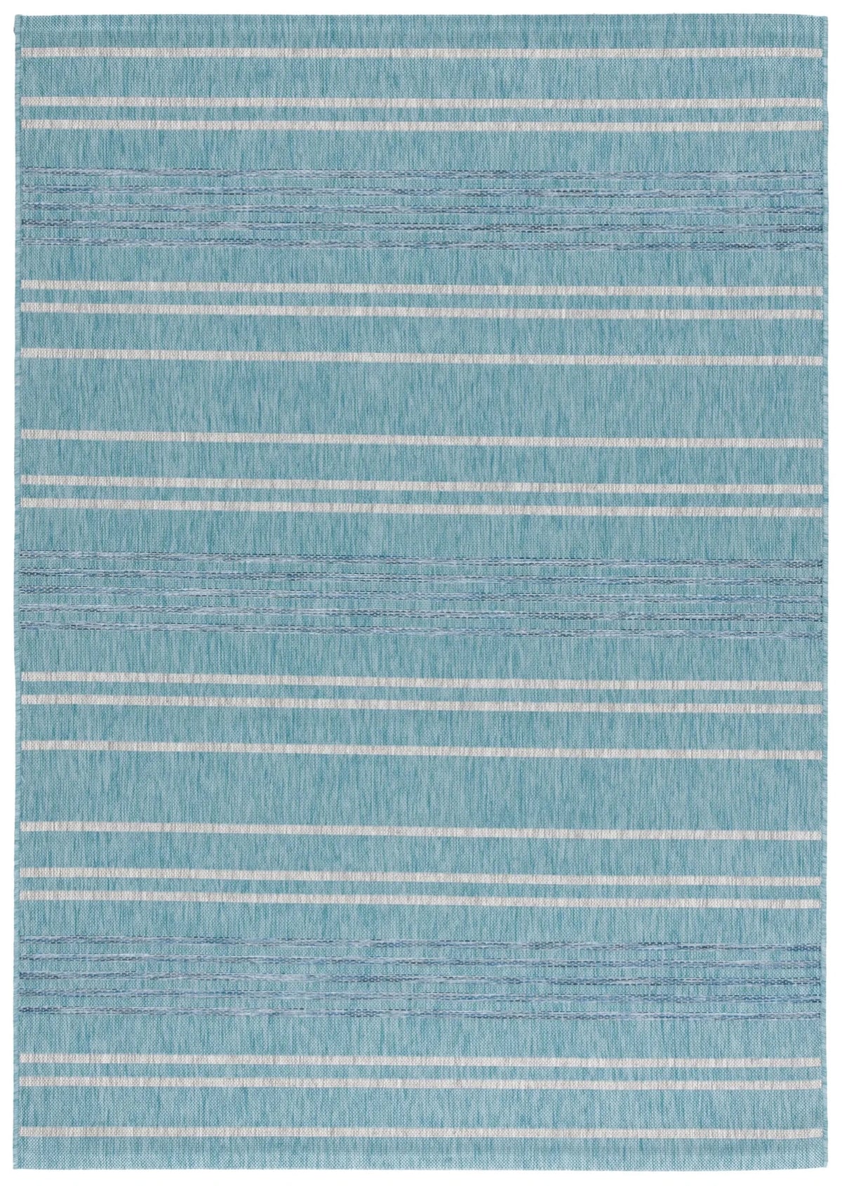 Safavieh Courtyard 5'-3" x 7'-7" Rug in Aqua / Grey