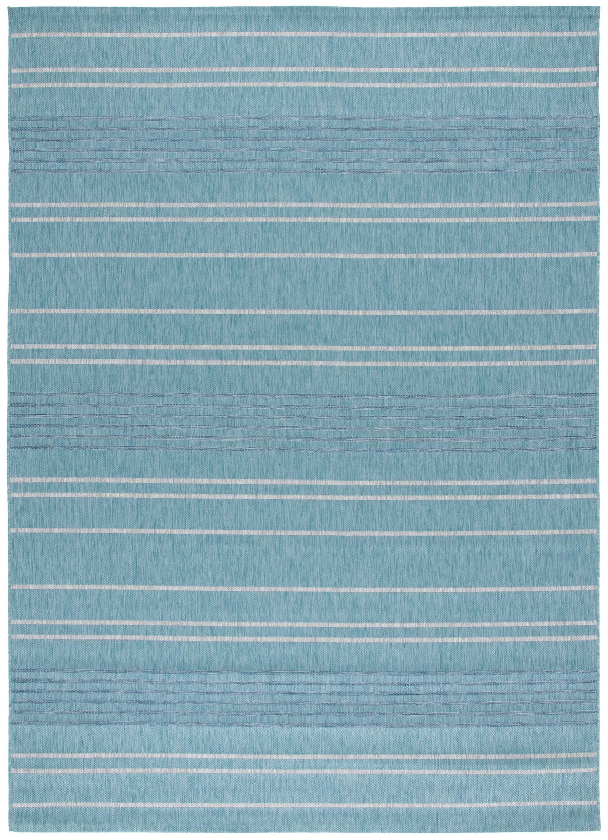 Safavieh Courtyard 6'-7" x 9'-6" Rug in Aqua / Grey