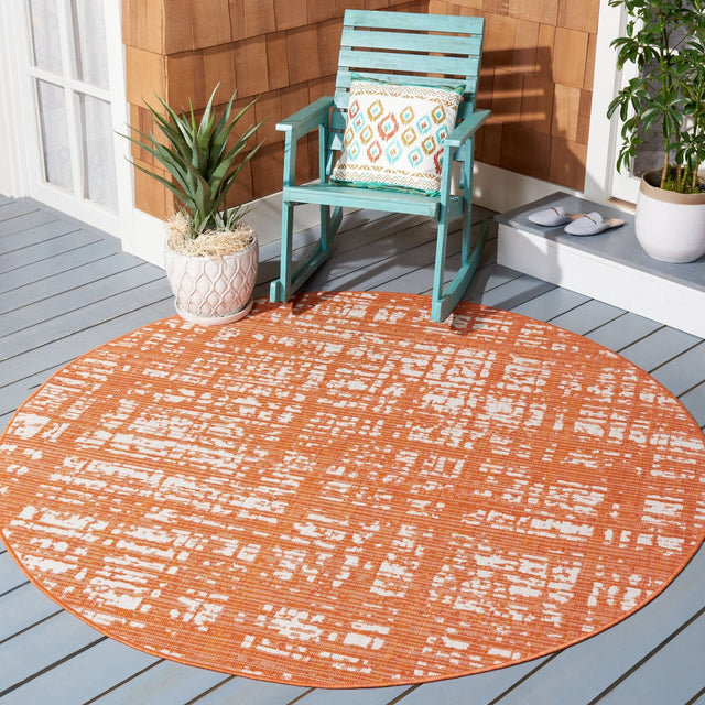 Safavieh Courtyard Cy8451 - 52821 Orange/Ivory Rugs - Safavieh - cy8451 - 52821 - 7r