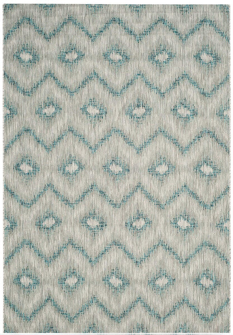 Safavieh Courtyard Cy8463 - 37212 Grey / Blue Rugs - Safavieh - cy8463 - 37212 - 2