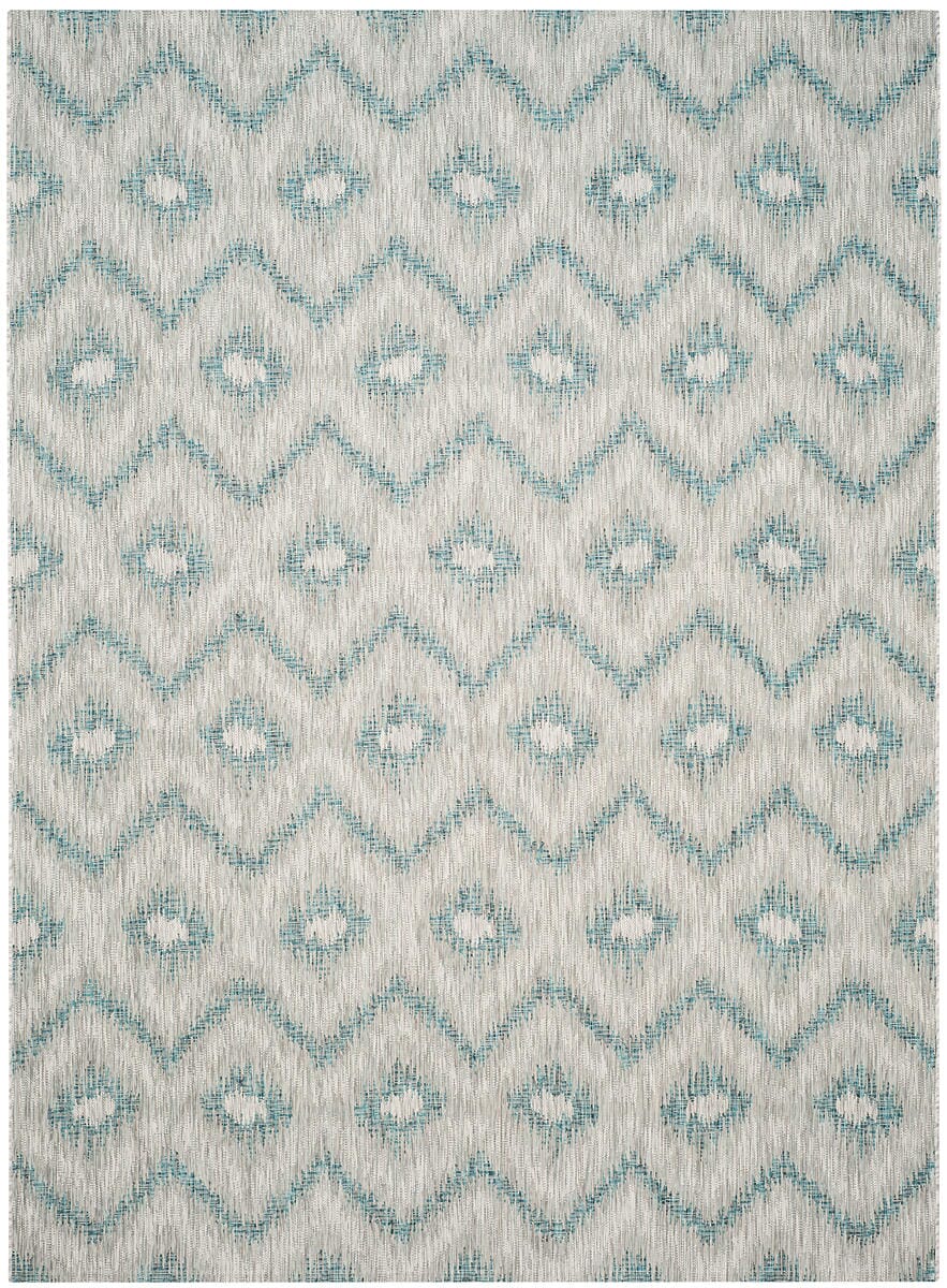 Safavieh Courtyard Cy8463 - 37212 Grey / Blue Rugs - Safavieh - cy8463 - 37212 - 28