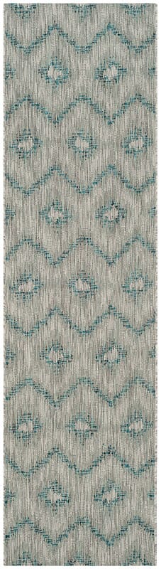 Safavieh Courtyard Cy8463 - 37212 Grey / Blue Rugs - Safavieh - cy8463 - 37212 - 28