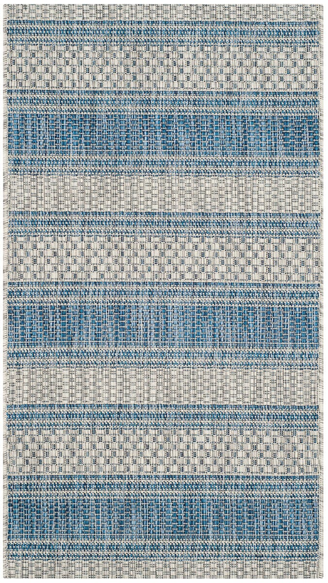 Safavieh Courtyard Cy8464 - 36812 Grey / Navy Rugs - Safavieh - cy8464 - 36812 - 7r