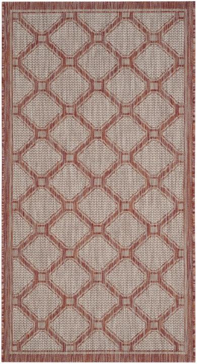 Safavieh Courtyard Cy8474 - 36521 Red / Beige Rugs - Safavieh - cy8474 - 36521 - 28