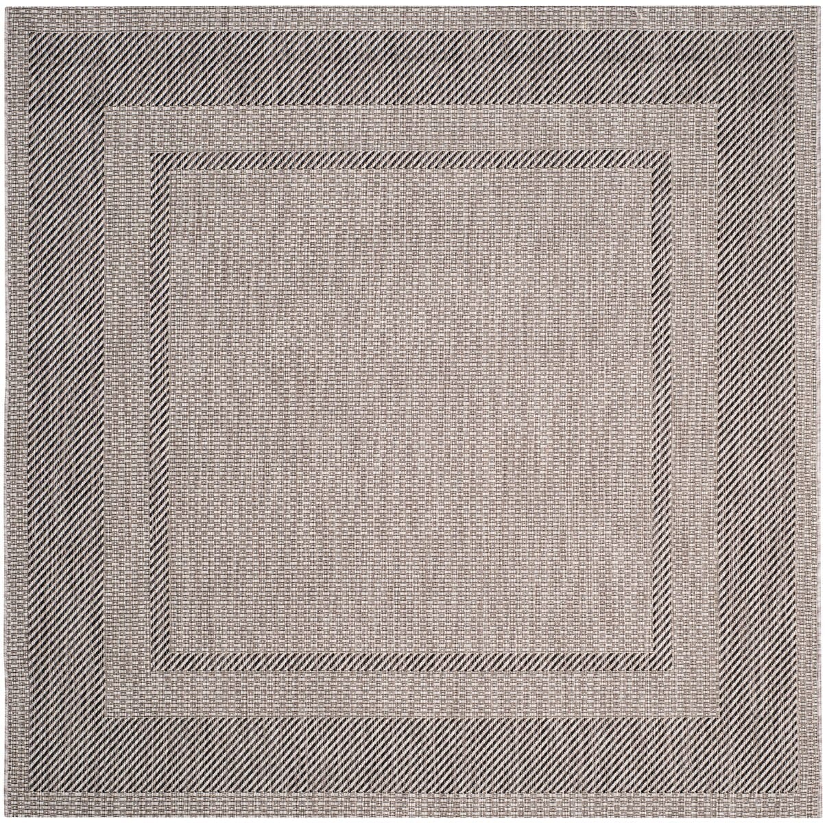 Safavieh Courtyard Cy8477 - 36612 Beige / Black Rugs - Safavieh - cy8477 - 36612 - 5sq