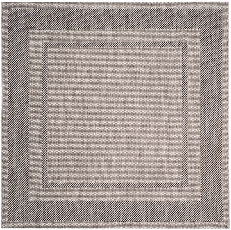 Safavieh Courtyard Cy8477 - 36612 Beige / Black Rugs - Safavieh - cy8477 - 36612 - 7sq