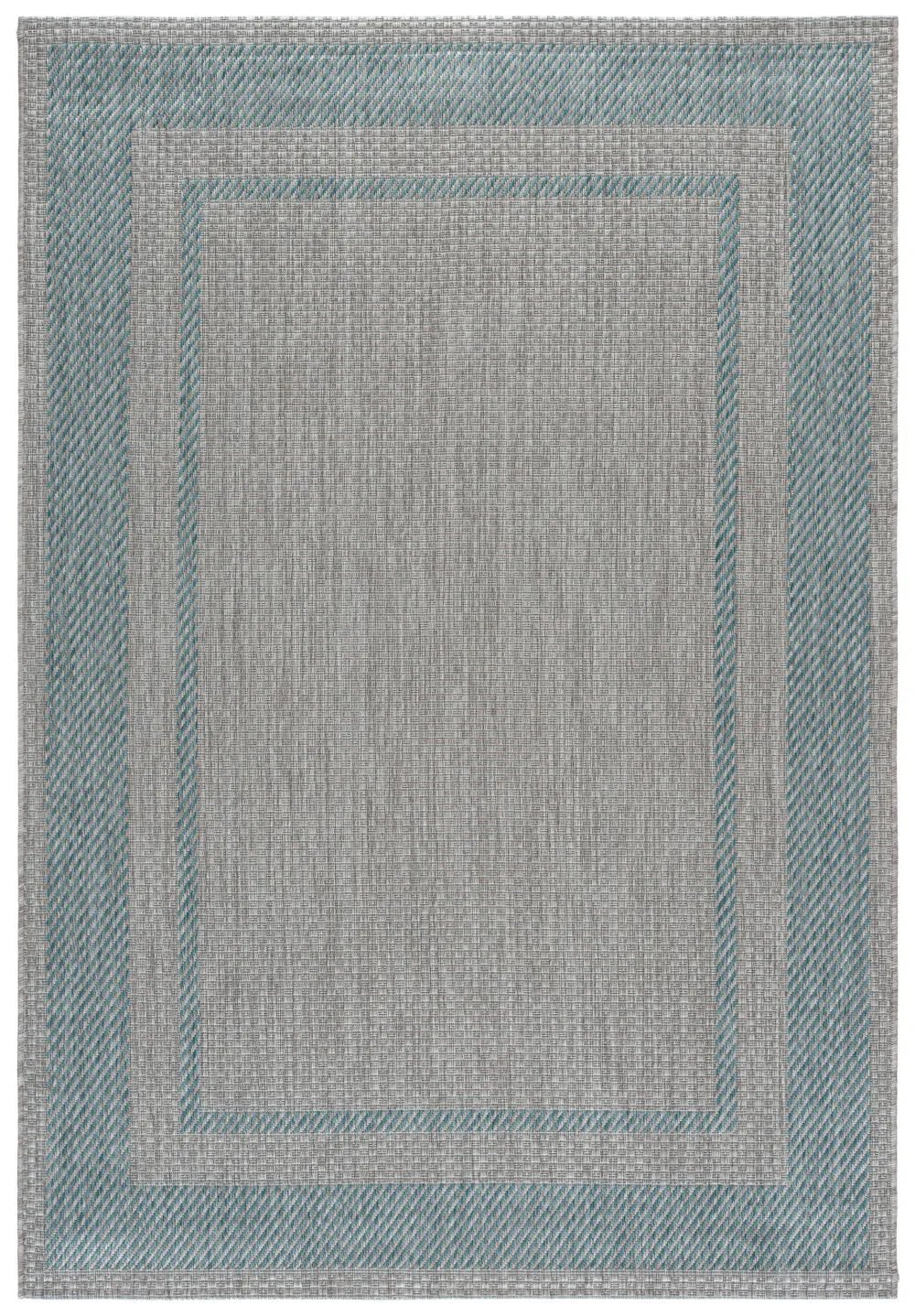 Safavieh Courtyard 5'-3" x 7'-7" Rug in Green / Aqua