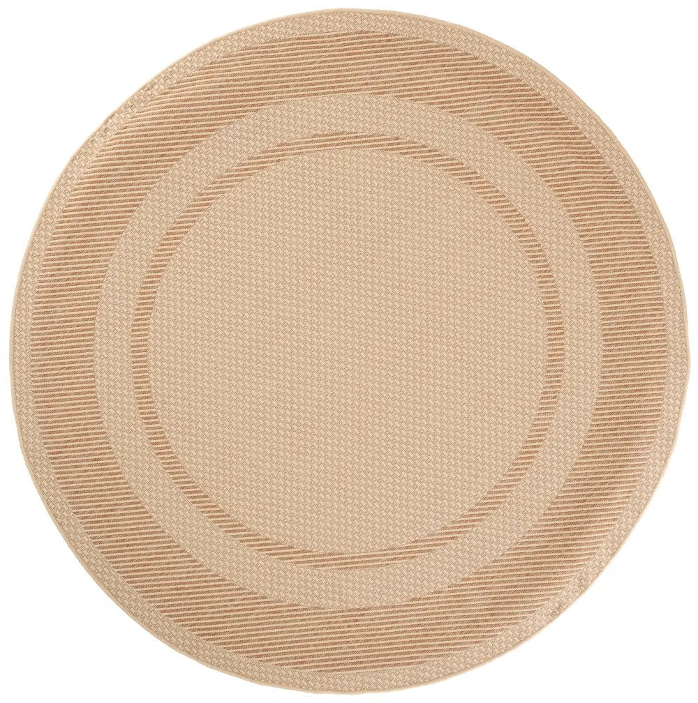 Safavieh Courtyard 6'-7" x 6'-7" Rug in Beige / Dark Beig