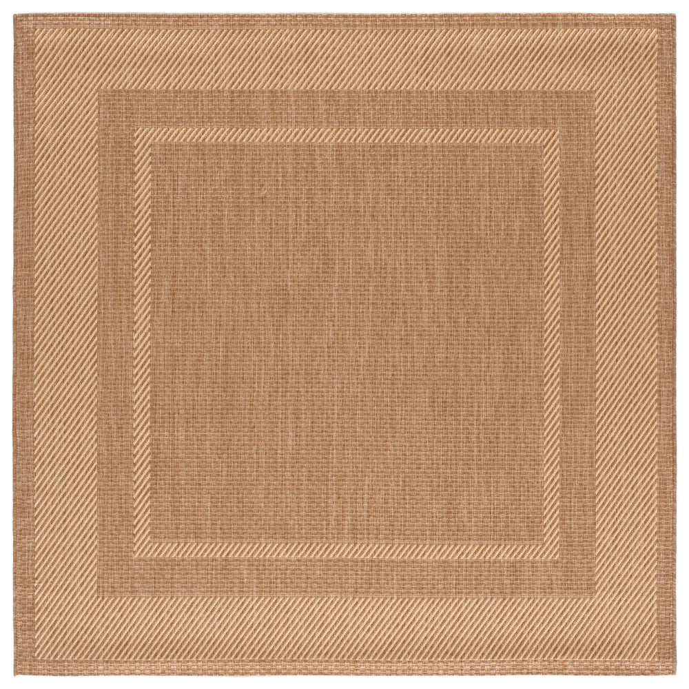 Safavieh Courtyard 6'-7" x 6'-7" Rug in Dark Beig / Beige