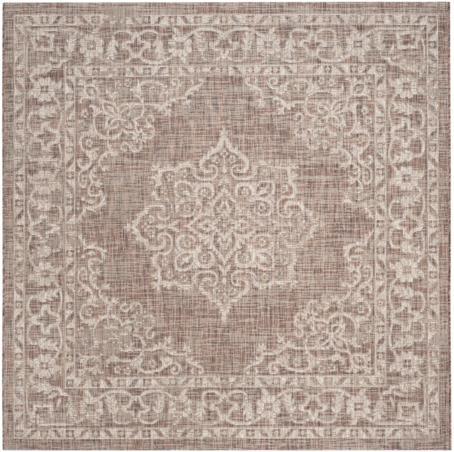 Safavieh Courtyard Cy8481 - 36321 Brown/Beige Rug - Safavieh - cy8481 - 36321 - 7r