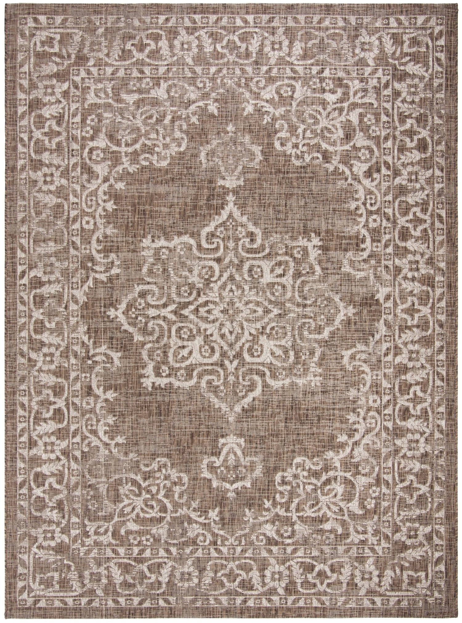 Safavieh Courtyard Cy8481 - 36321 Brown/Beige Rug - Safavieh - cy8481 - 36321 - 7r