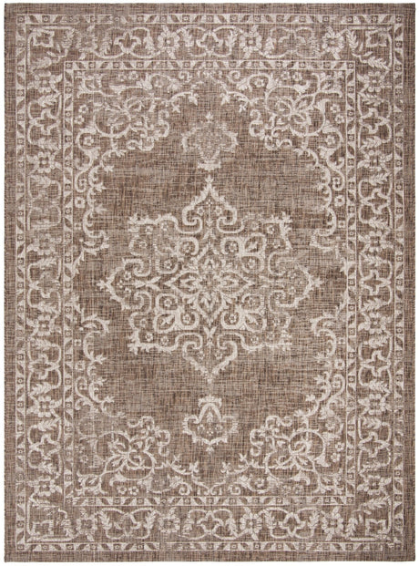 Safavieh Courtyard Cy8481 - 36321 Brown/Beige Rug - Safavieh - cy8481 - 36321 - 7r