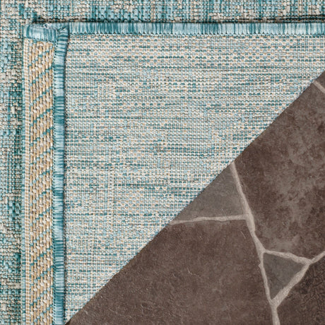 Safavieh Courtyard Cy8481 - 37121 Aqua/Grey Rug - Safavieh - cy8481 - 37121 - 7r
