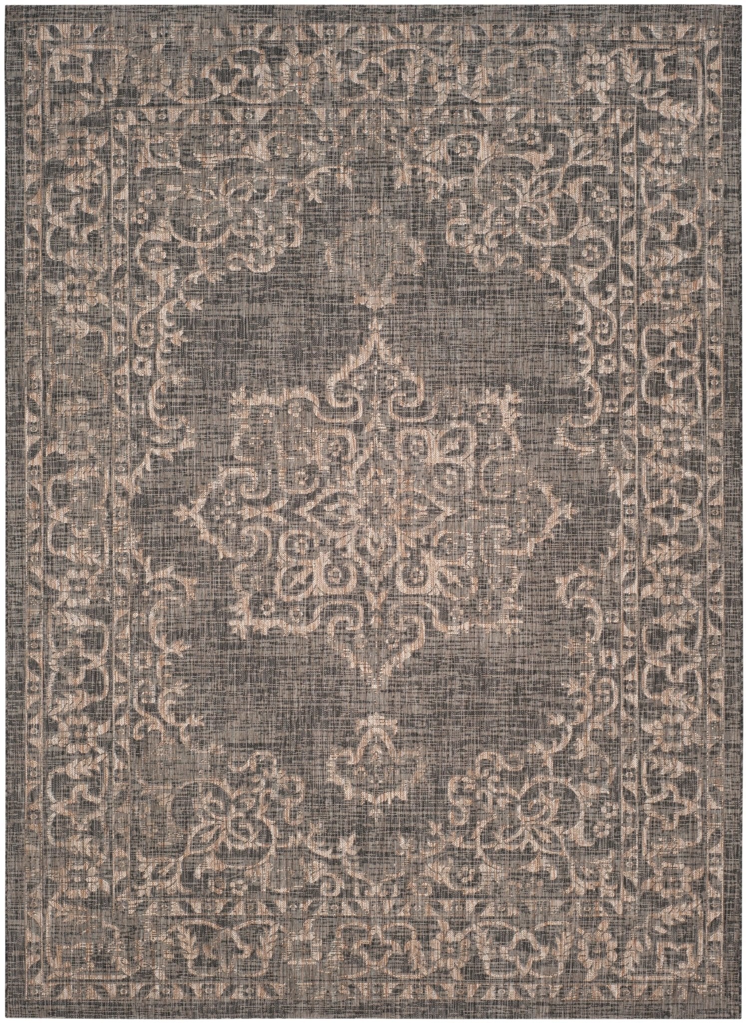Safavieh Courtyard Cy8481 - 37321 Black/Natural Rug - Safavieh - cy8481 - 37321 - 6