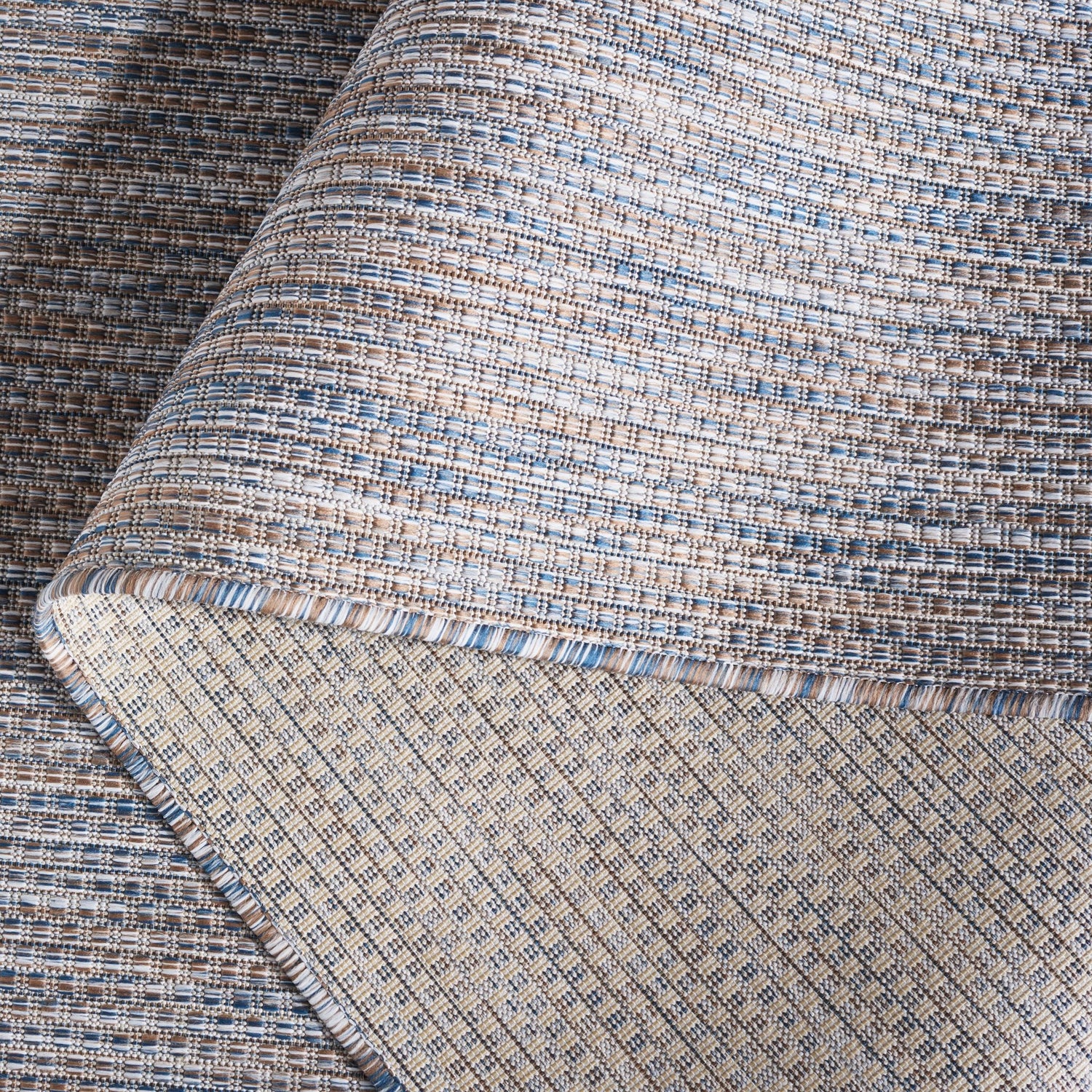 Safavieh Courtyard Cy8518 - 59222 Ivory Blue/Beige Rug - Safavieh - cy8518 - 59222 - 7r