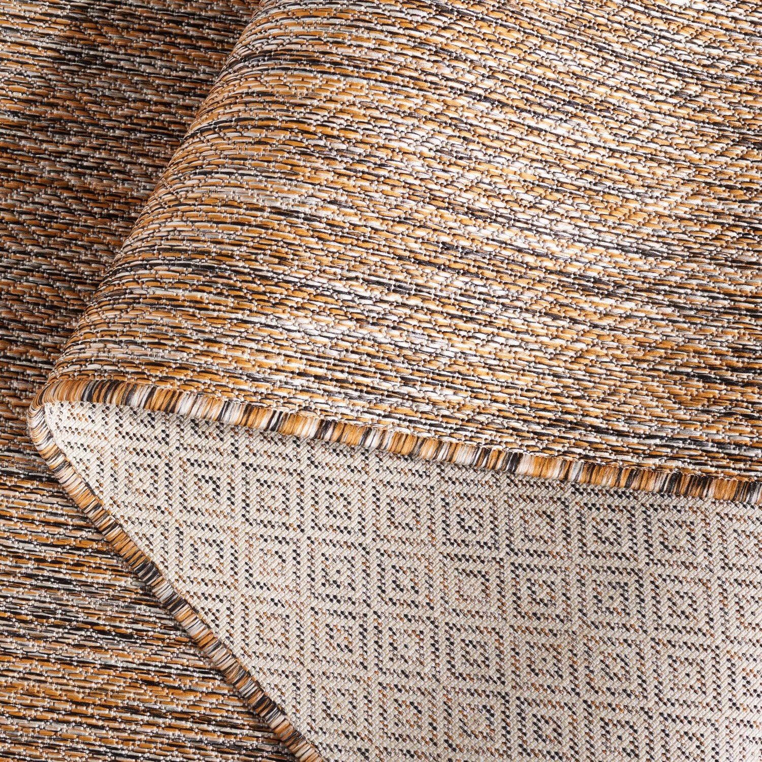 Safavieh Courtyard Cy8520 - 59322 Dark Grey/Rust Rug - Safavieh - cy8520 - 59322 - 7r