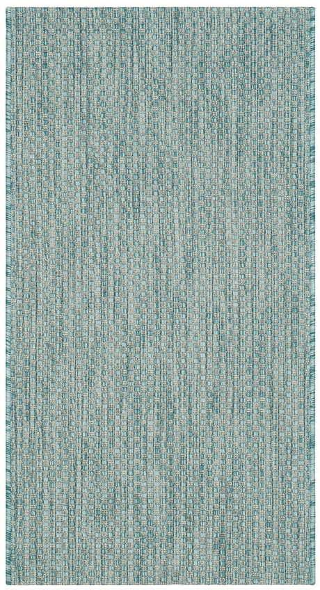 Safavieh Courtyard Cy8521 - 37121 Aqua / Grey Rugs - Safavieh - cy8521 - 37121 - 7r
