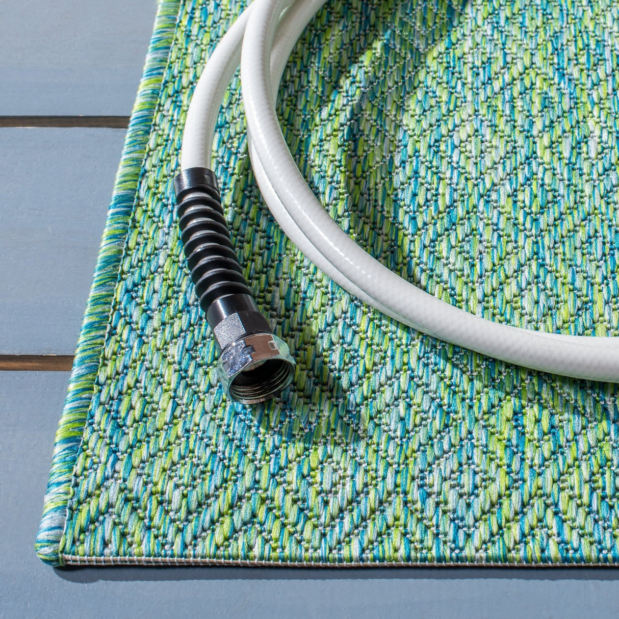 Safavieh Courtyard Cy8521 Green/Blue Rug - Safavieh - cy8521 - 55722 - 25