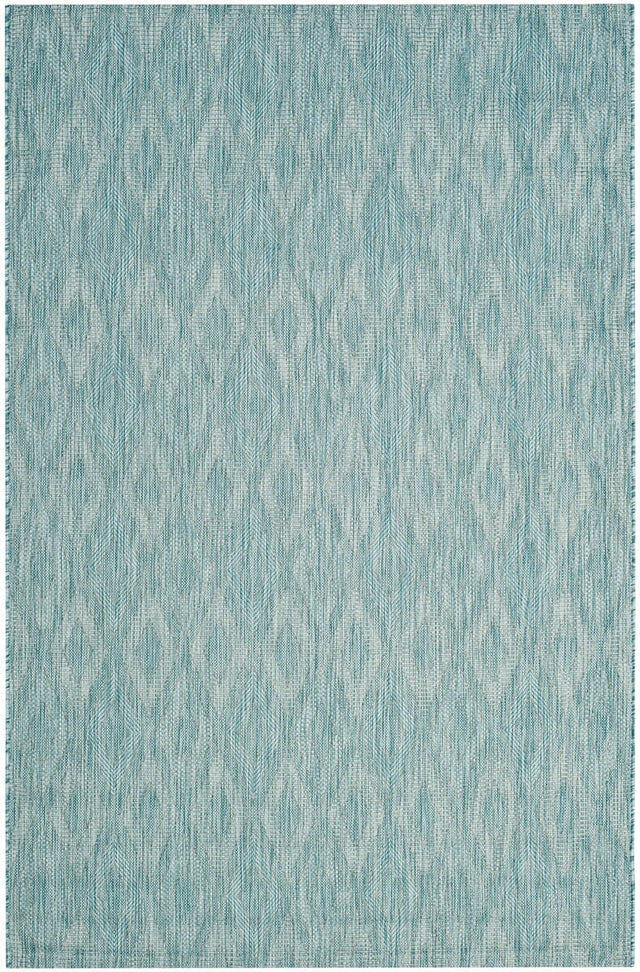 Safavieh Courtyard Cy8522 - 37122 Aqua / Aqua Rugs - Safavieh - cy8522 - 37122 - 7sq