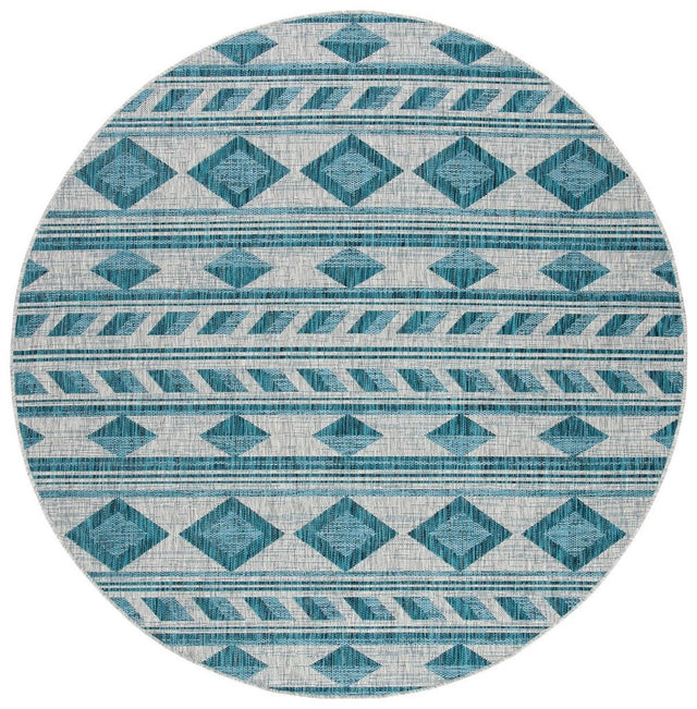 Safavieh Courtyard Cy8529 - 37212 Grey/Teal Rugs - Safavieh - cy8529 - 37212 - 7r