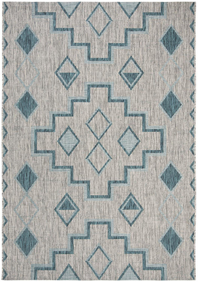 Safavieh Courtyard Cy8533 - 37212 Grey/Teal Rugs - Safavieh - cy8533 - 37212 - 2