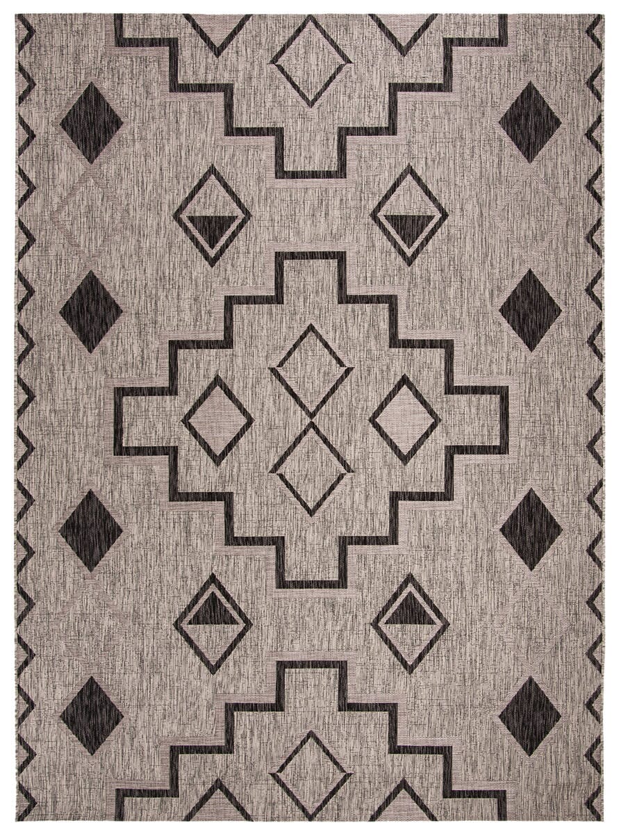Safavieh Courtyard Cy8533 - 37612 Grey / Black Rugs - Safavieh - cy8533 - 37612 - 7r