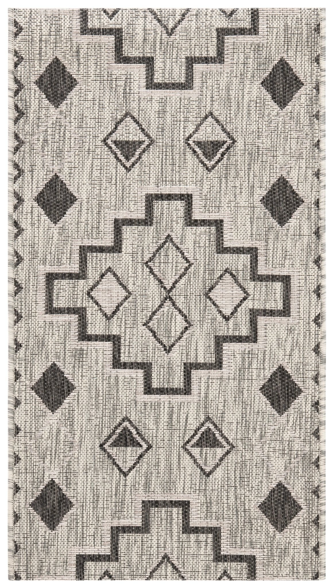Safavieh Courtyard Cy8533 Grey/Black Rug - Safavieh - cy8533 - 37612 - 4r