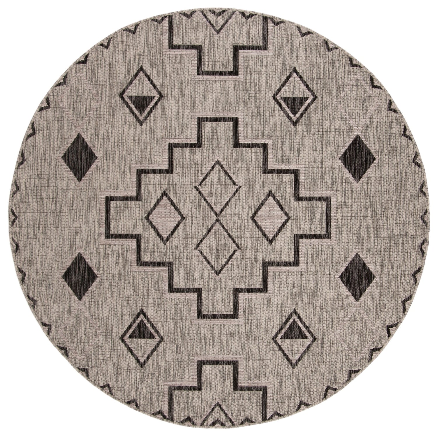 Safavieh Courtyard Cy8533 Grey/Black Rug - Safavieh - cy8533 - 37612 - 4r