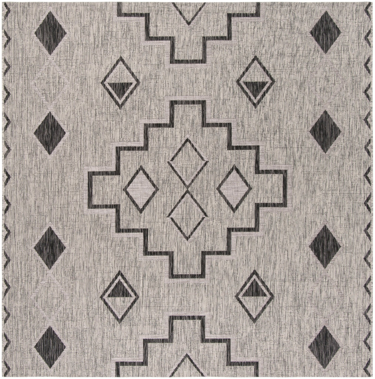 Safavieh Courtyard Cy8533 Grey/Black Rug - Safavieh - cy8533 - 37612 - 4sq