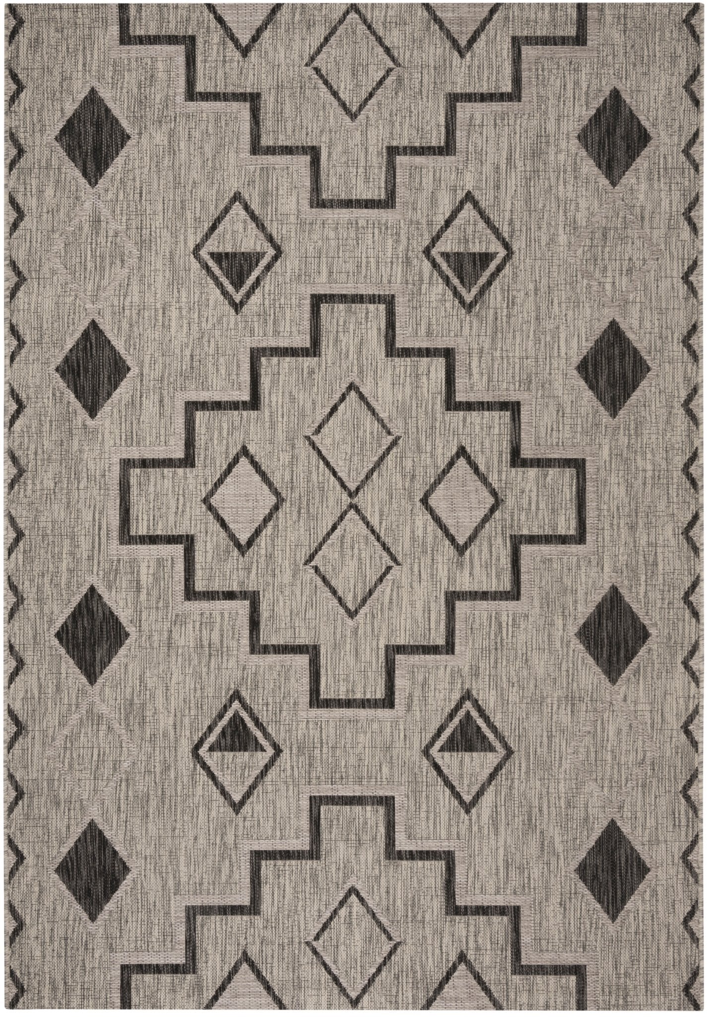 Safavieh Courtyard Cy8533 Grey/Black Rug - Safavieh - cy8533 - 37612 - 810