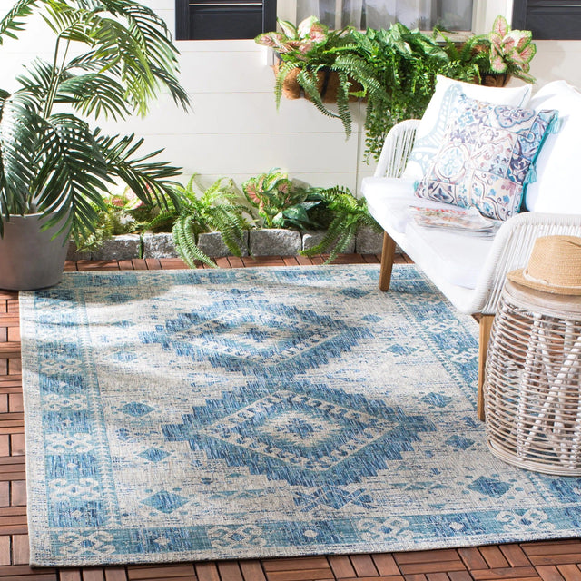 Safavieh Courtyard Cy8546 - 36812 Light Grey/Blue Rugs - Safavieh - cy8546 - 36812 - 2