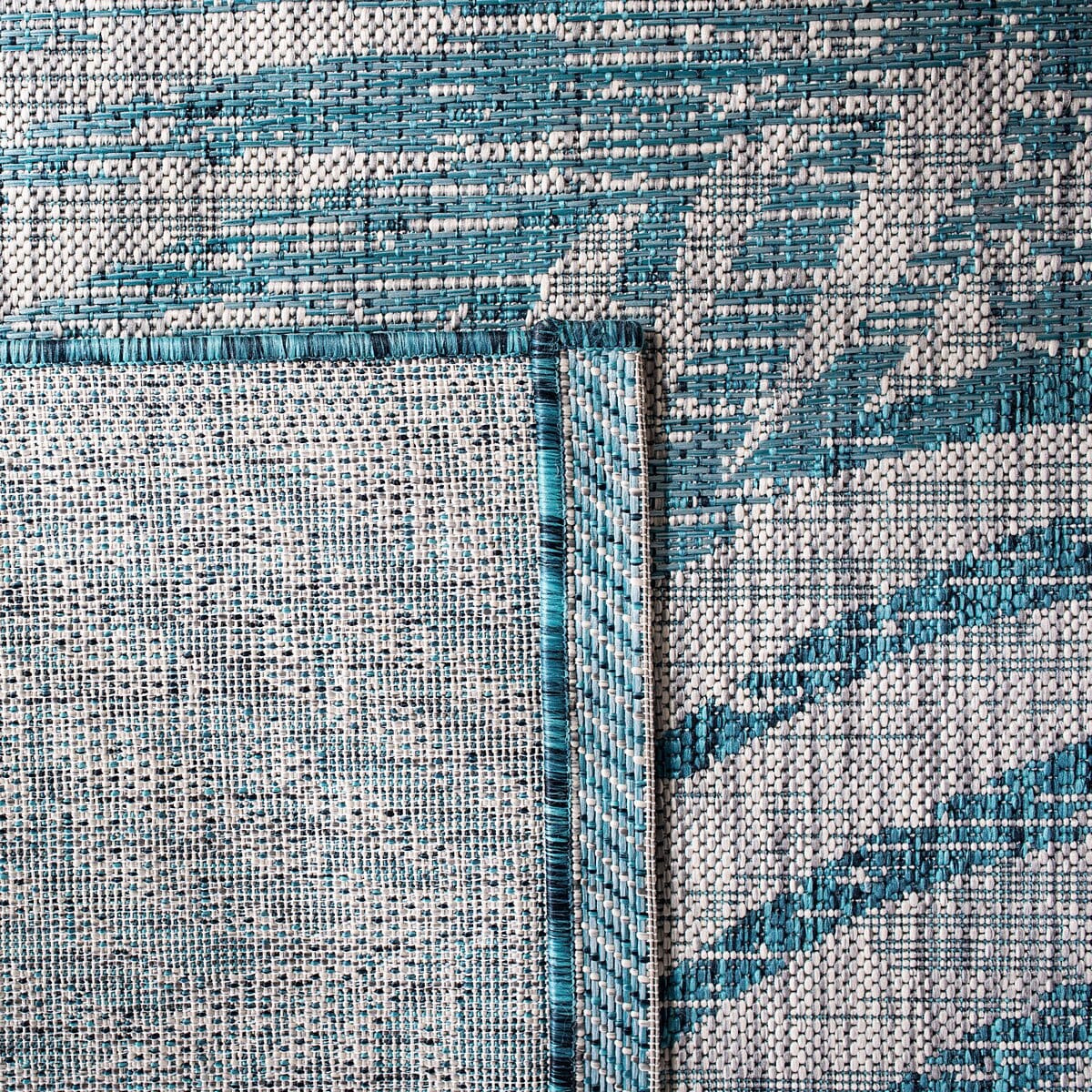 Safavieh Courtyard Cy8557 - 37212 Grey / Aqua Rugs - Safavieh - cy8557 - 37212 - 4