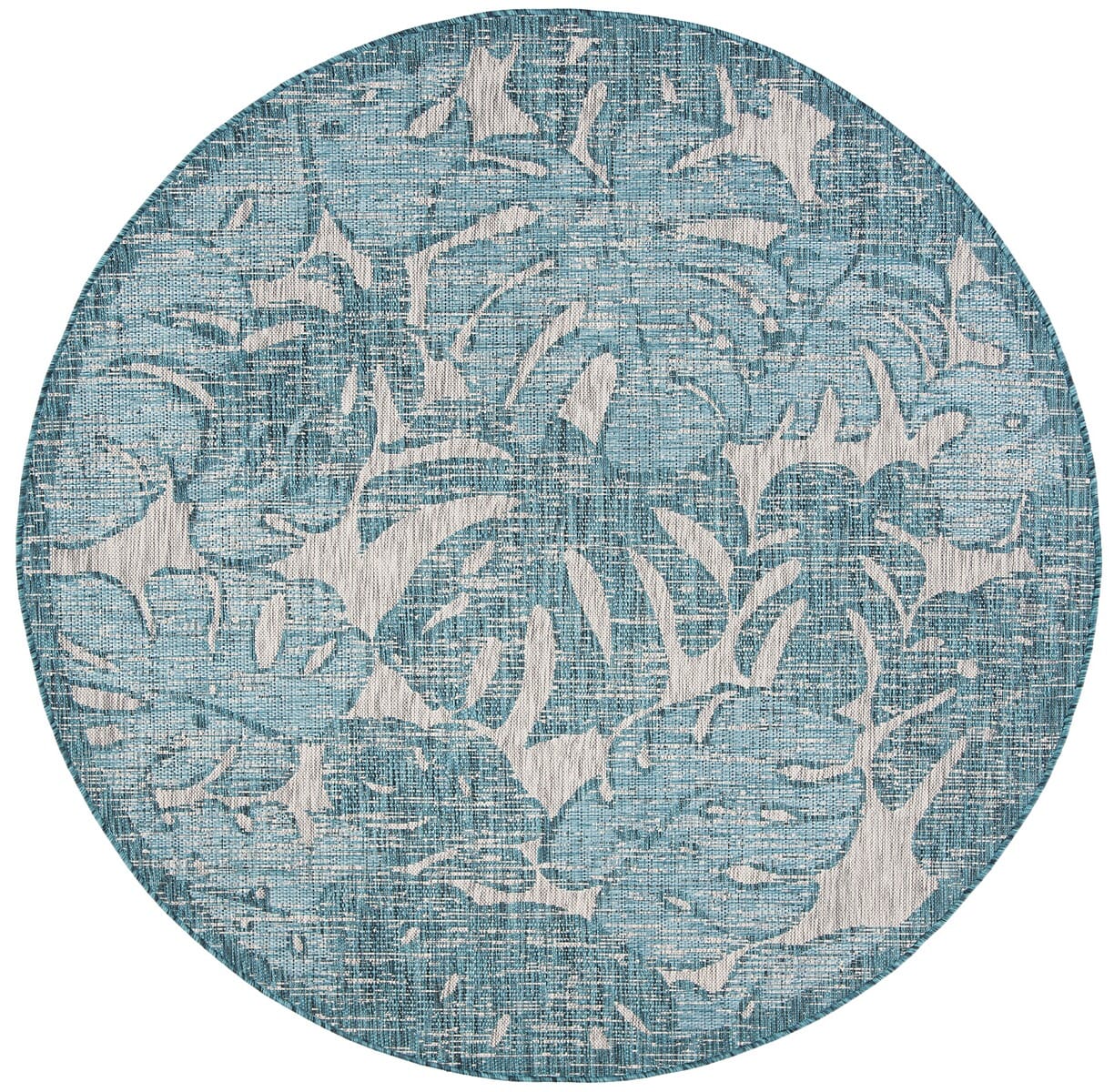 Safavieh Courtyard Cy8560 - 37212 Grey / Aqua Rugs - Safavieh - cy8560 - 37212 - 7r