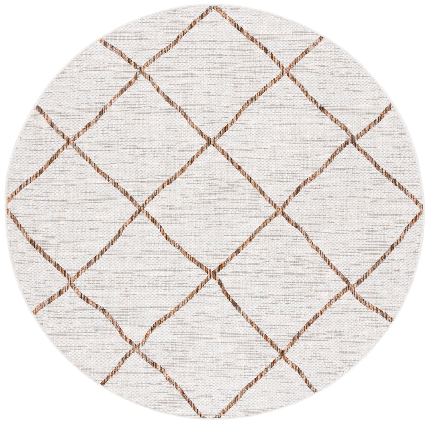 Safavieh Courtyard Cy8635 - 59312 Ivory/Brown Rug - Safavieh - cy8635 - 59312 - 7r