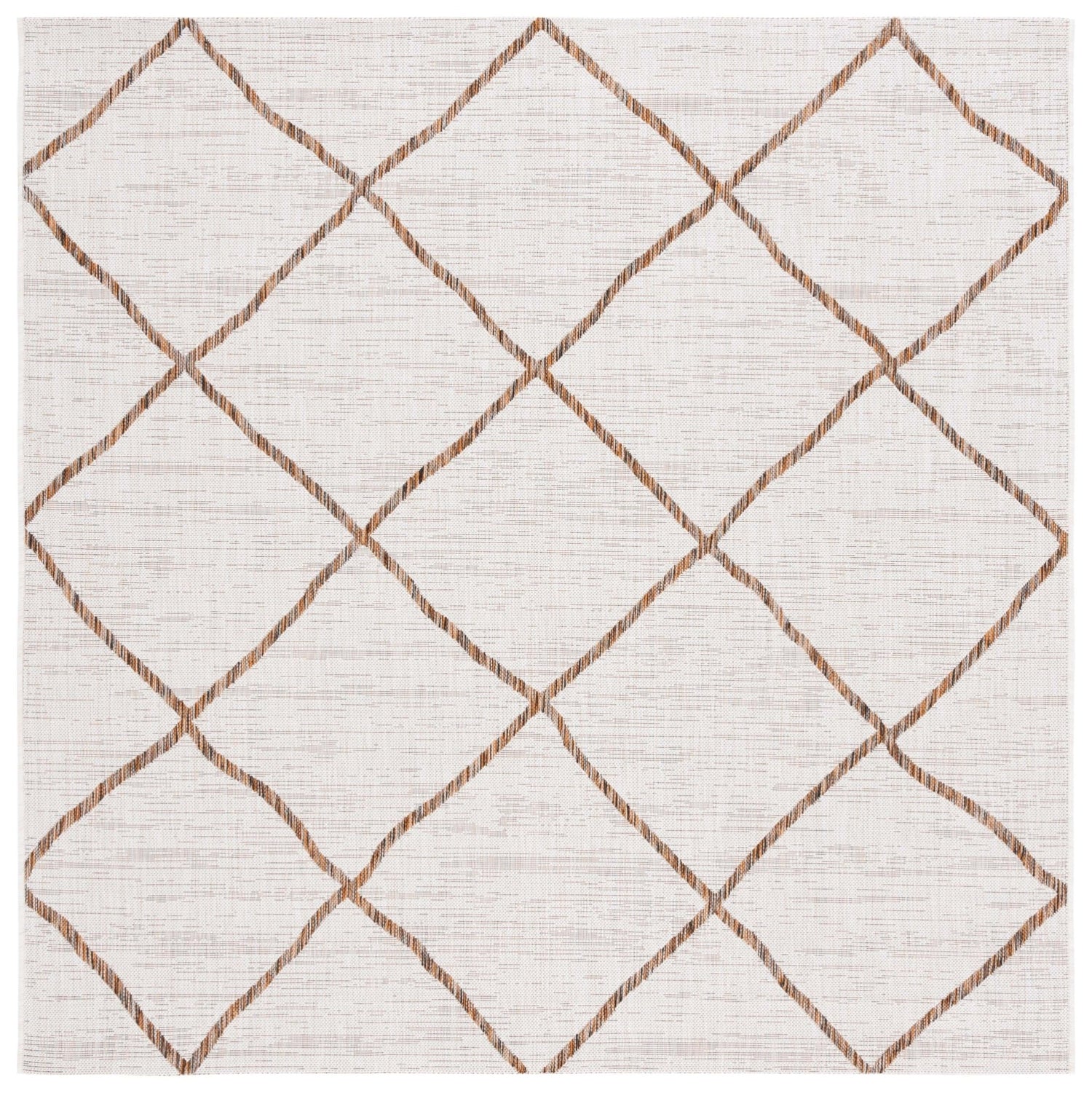 Safavieh Courtyard Cy8635 - 59312 Ivory/Brown Rug - Safavieh - cy8635 - 59312 - 7r