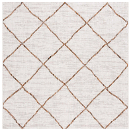 Safavieh Courtyard Cy8635 - 59312 Ivory/Brown Rug - Safavieh - cy8635 - 59312 - 7r